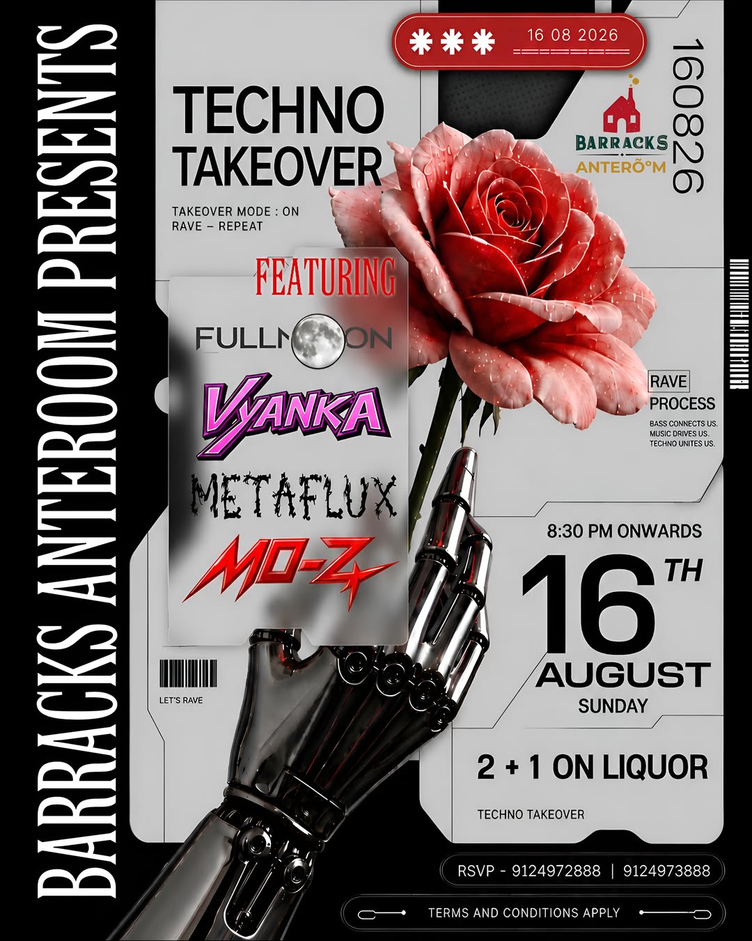 Techno Takeover at Barracks Anteroom