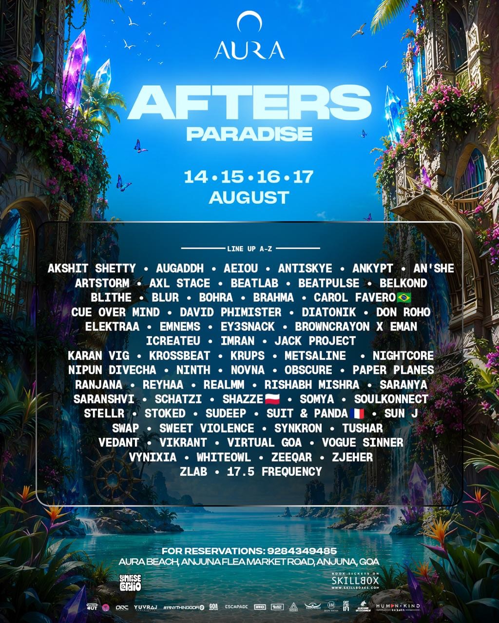 Afters Paradise at Aura Beach, Goa